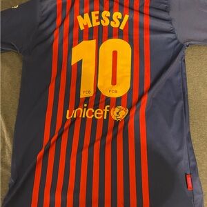 Kids FC Barcelona Messi Jersey - Blue and Red